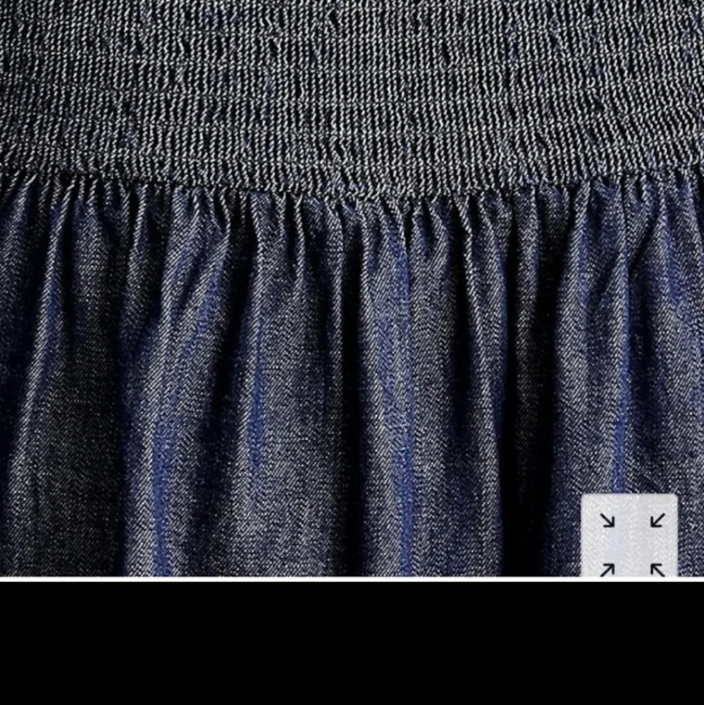 J.CREW PUFFY SLEEVE CHAMBRAY JEANS SMOCKED TOP XS BNWT $98 1 LEFT!